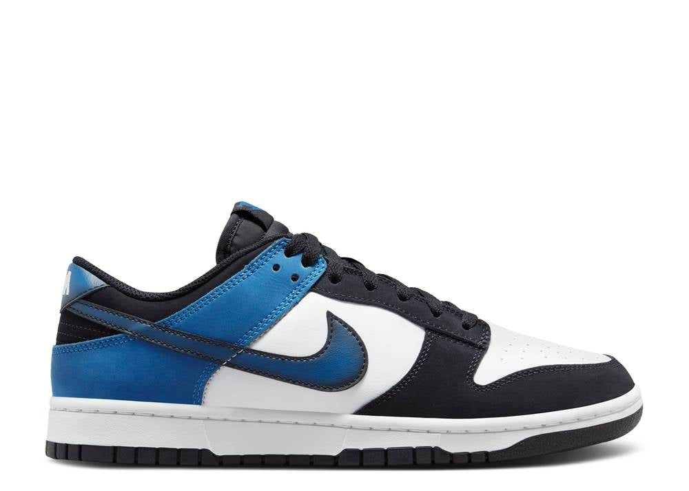 Nike Dunk Low NAS Airbrush Swoosh Industrial Blue